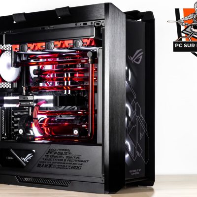 Montage dans un ASUS ROG Strix Helios d'un PC sur mesure client effectué avec le configurateur PC Hadware31